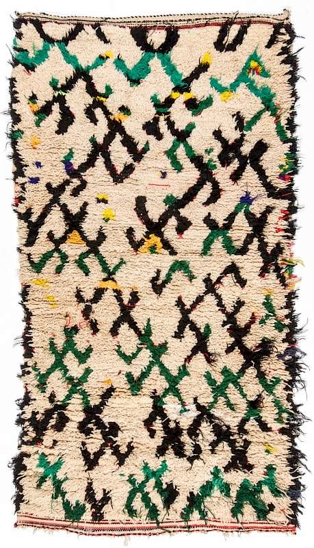 Appraisal: Vintage Moroccan Rug ' '' x ' '' Vintage Moroccan