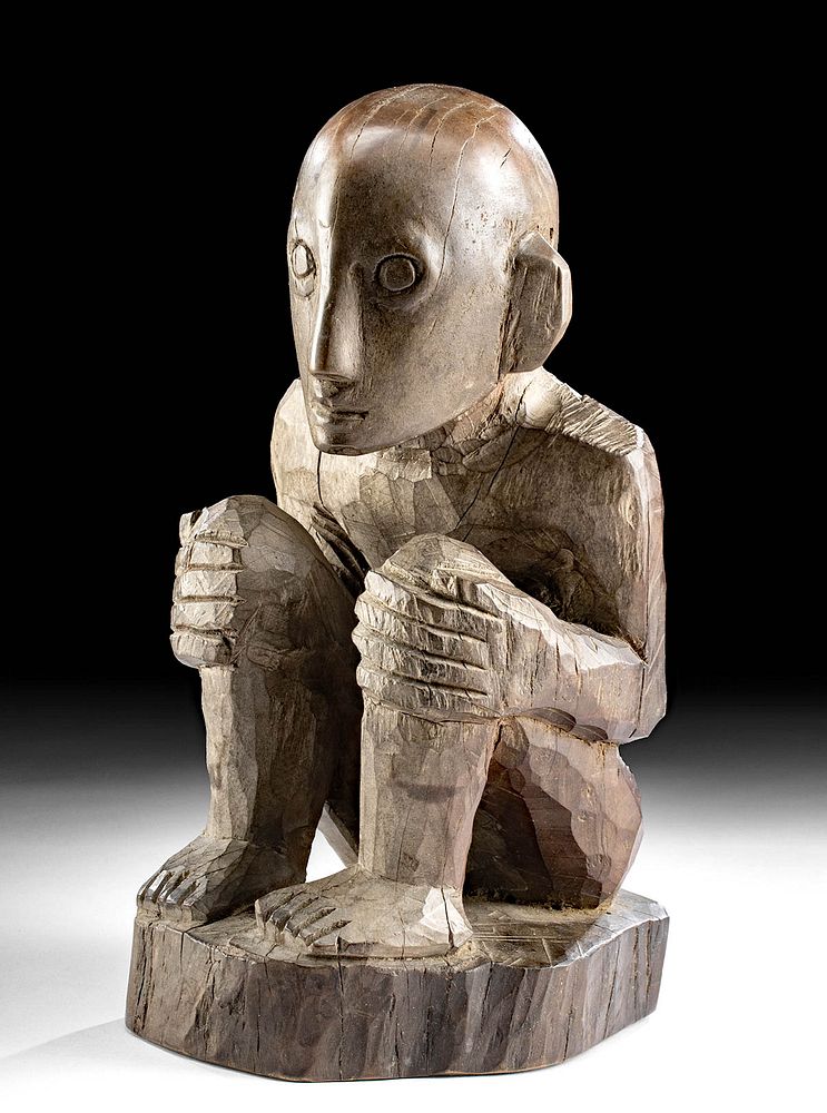 Appraisal: th C Filipino Ifugao Wood Bulul Guardian Figure Southeast Asia