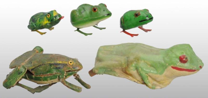 Appraisal: Lot of Frog Toys Description European One is made of