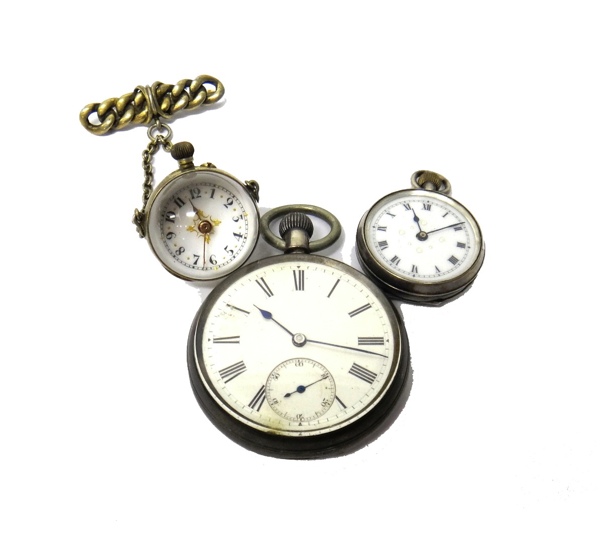 Appraisal: A gentleman's silver cased keyless wind openfaced pocket watch London