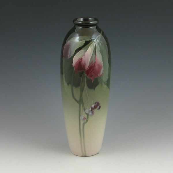 Appraisal: Weller Eocean vase with colorful leaf and berry decoration Marked