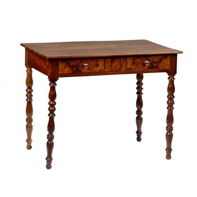 Appraisal: French Provincial Louis Philippe Carved Cherry Writing Table th c