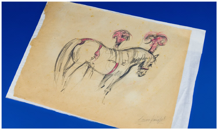 Appraisal: Pencil Study Circus Horse