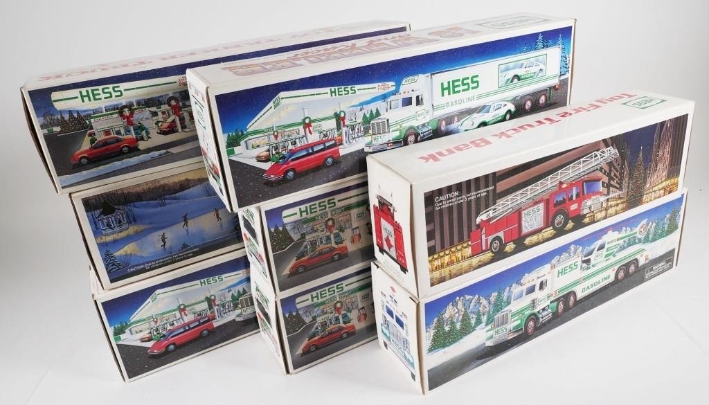 Appraisal: LOT OF VINTAGE HESS TRUCKSLot of eight Hess toy trucks