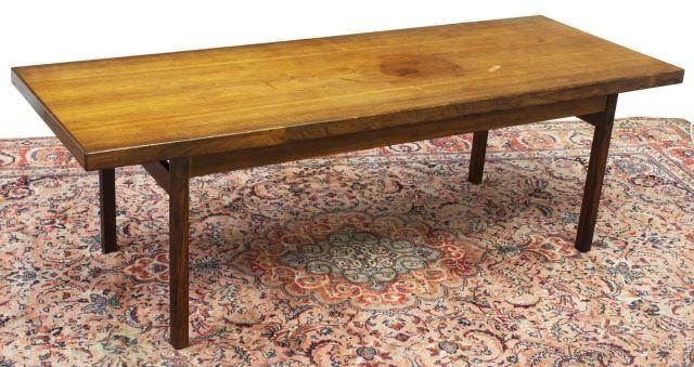 Appraisal: Danish mid-century modern teak coffee table c s long rectangular