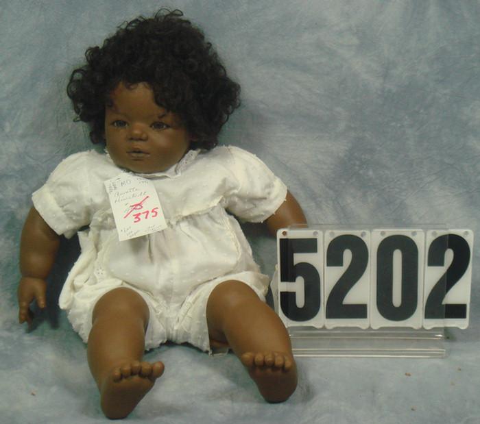 Appraisal: Annette Himstedt doll inches tall black doll all original vinyl