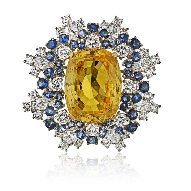 Appraisal: OSCAR HEYMAN 'S PLATINUM K YELLOW GOLD Oscar Heyman brooch