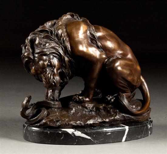 Appraisal: In the manner of Antoine Louise Barye French - Lion