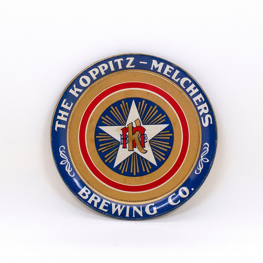 Appraisal: Koppitz-Melchers Brewing Co Tip Tray Reference n a Brewery Koppitz-Melchers