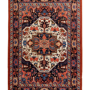 Appraisal: A Heriz Wool Rug Second Half th Century feet inches