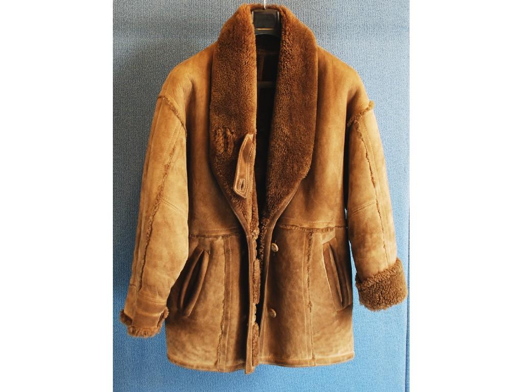 Appraisal: LADY'S LIGHT BROWN SHEEP SKIN JACKET AND LADY'S DARK BROWN