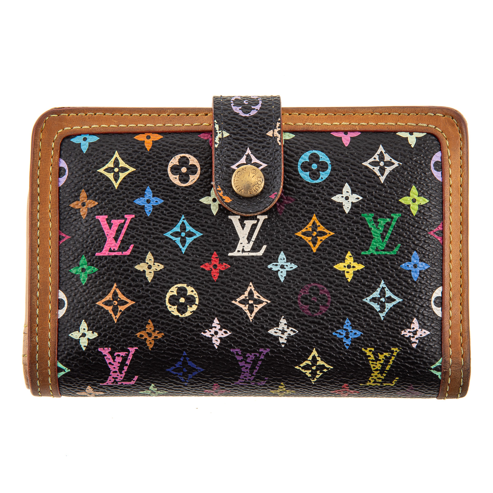 Appraisal: A LOUIS VUITTON MURAKAMI EDITION FRENCH PURSE Multicolor monogram canvas