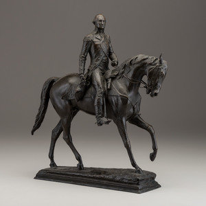 Appraisal: William Clark Noble American - Washington on Horseback bronze incised