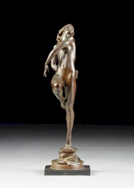 Appraisal: A HARRIET WHITNEY FRISHMUTH American - A PATINATED BRONZE FIGURE