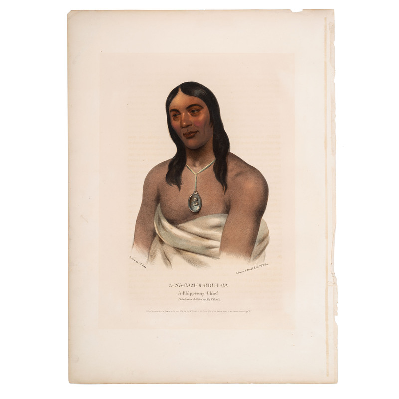 Appraisal: NATIVE AMERICANS - CHIPPEWA McKENNEY Thomas L - and HALL