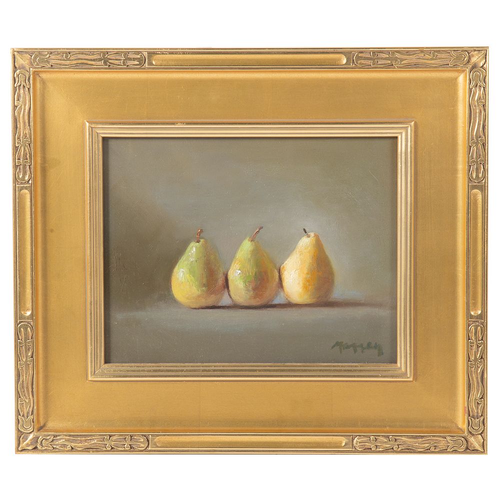 Appraisal: Massey Still Life with Pears Oil on Panel American th