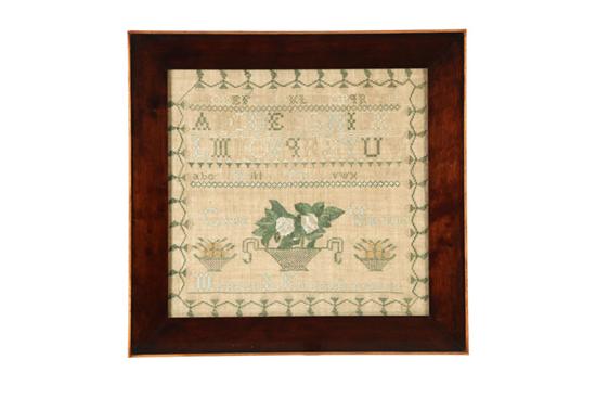 Appraisal: NEW YORK SAMPLER Mariar L Fuller Cape Vincent Jefferson County