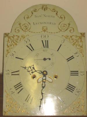 Appraisal: AN OAK LONGCASE CLOCK by Samuel North Leconfield the eight