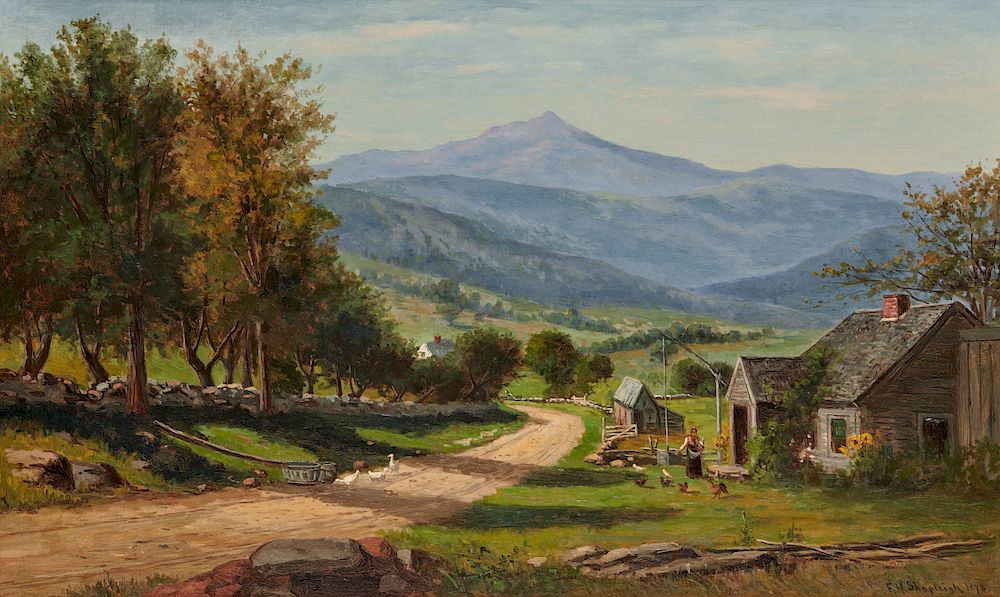 Appraisal: FRANK HENRY SHAPLEIGH American - Mote Mountain From Jackson New