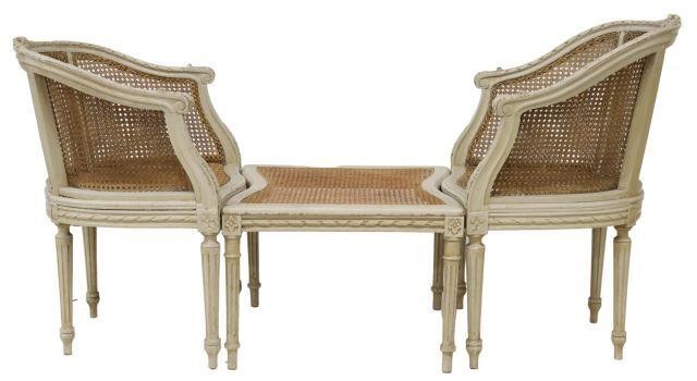 Appraisal: piece French Louis XVI style duchesse brisse late th c