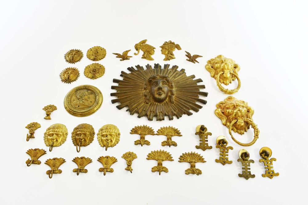 Appraisal: LARGE GROUP OF VARIED GILT METAL GILT BRONZE FURNITURE MOUNTSSizes