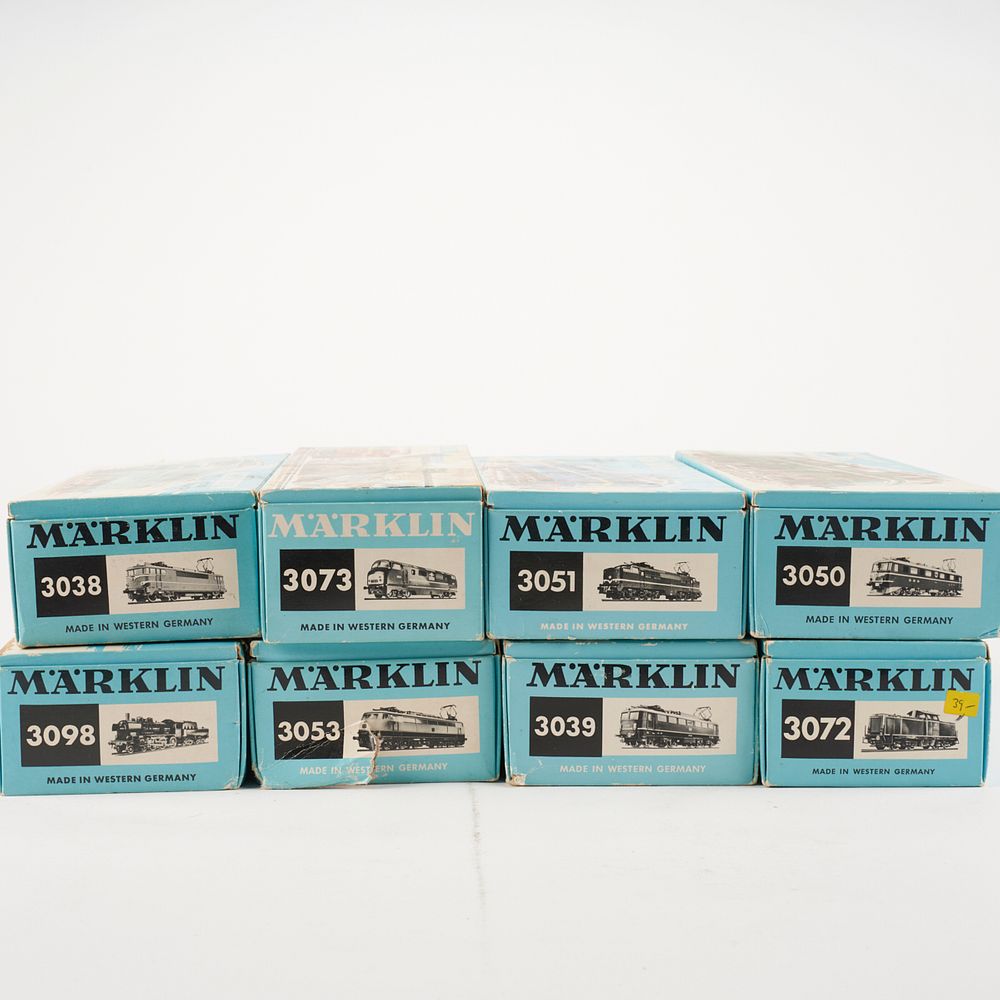 Appraisal: Grp Marklin Electric Train Engines Marklin Germany Group of eight