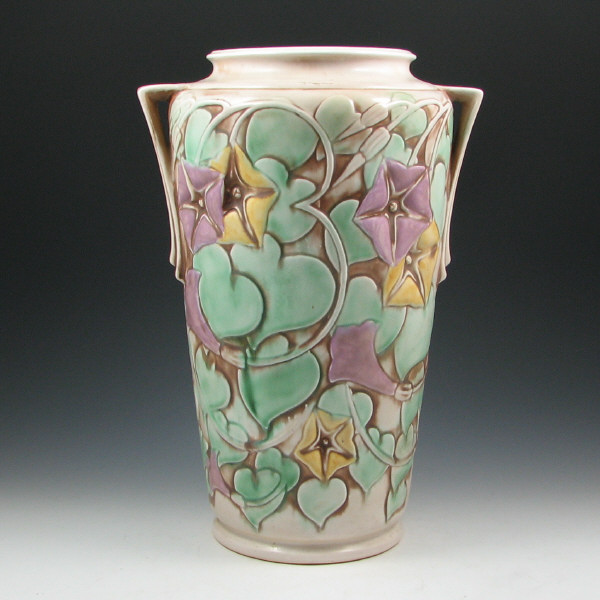 Appraisal: Roseville Morning Glory - Floor Vase - Mint Roseville Morning