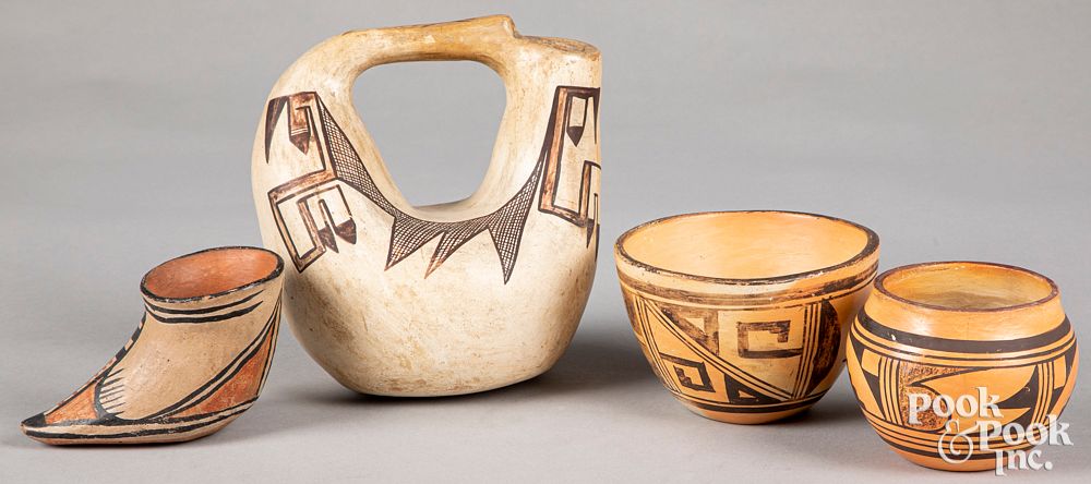 Appraisal: Southwestern Native American Indian pottery Group of southwestern Native American