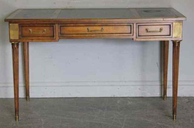 Appraisal: Leathertop Directoire Style Desk From a Manhasset NY location Dimensions