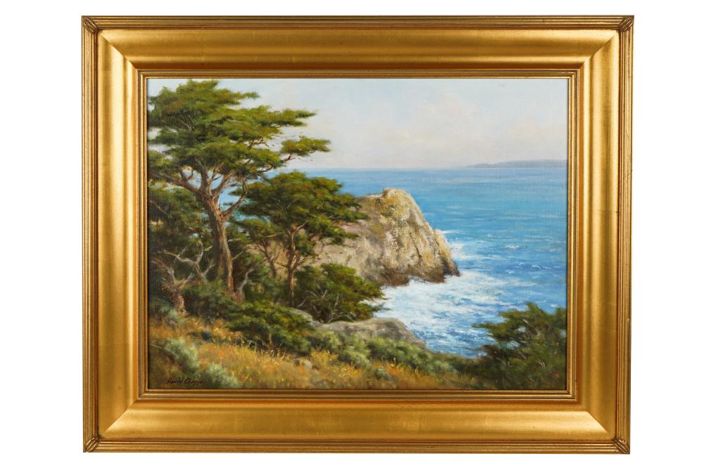 Appraisal: DAVID CHAPPLE B POINT LOBOS oil on board signed lower