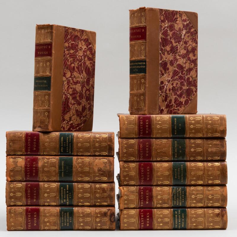 Appraisal: Eleven Volumes by Leo Tolstoy Published Thomas Y Cromwell Company