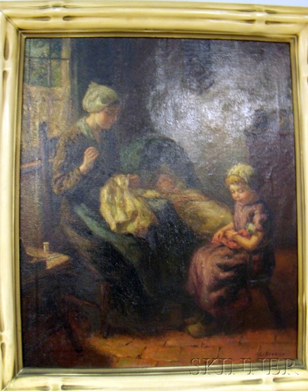 Appraisal: Attributed to Louis Soonius Dutch - In the Nursery Signed