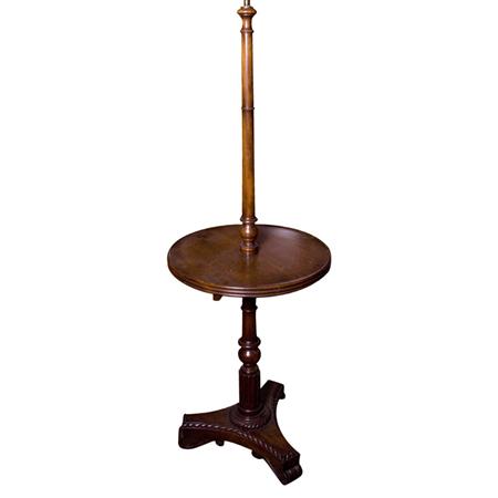 Appraisal: Regency Style Mahogany Candlestick Lamp Estimate -