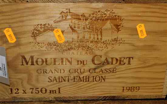 Appraisal: A case of twelve Chateau Moulin du Cadet St Emilion