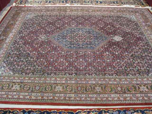 Appraisal: Hamadan Persian Room size Rug elaborate overall stylized floral tight