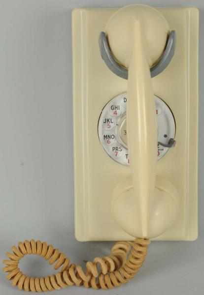 Appraisal: Western Electric Ivory Wall Telephone Base handset elements and shell