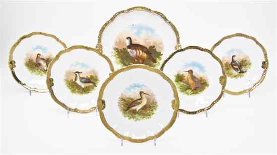 Appraisal: A Bavarian Porcelain Dessert Service comprising a cake platter and