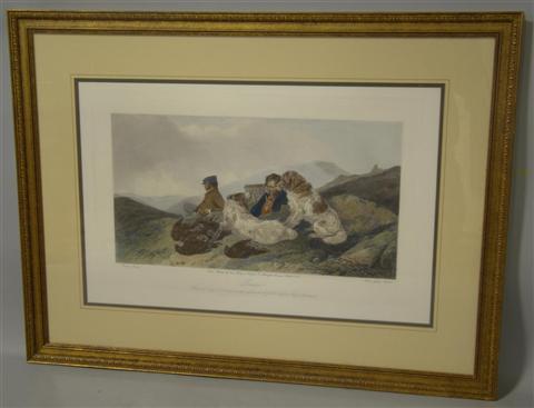 Appraisal: AFTER RICHARD ANSDELL BRITISH - GROUSE Handcolored print x in