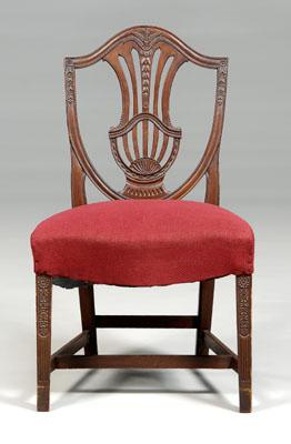 Appraisal: Federal style mahogany side chair in the Salem Massachusetts style