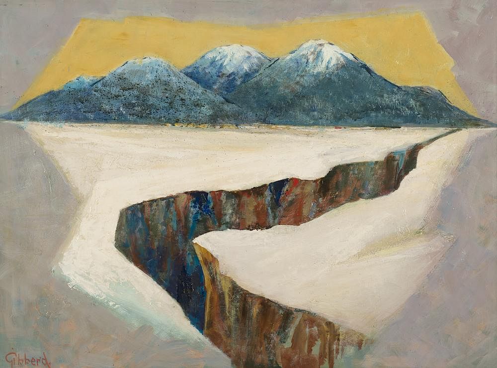 Appraisal: Untitled Mountain in Winter by Eric Gibberd Eric Gibberd -