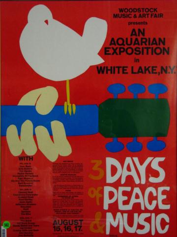 Appraisal: Woodstock Music and Art Fair Poster in poster frame x