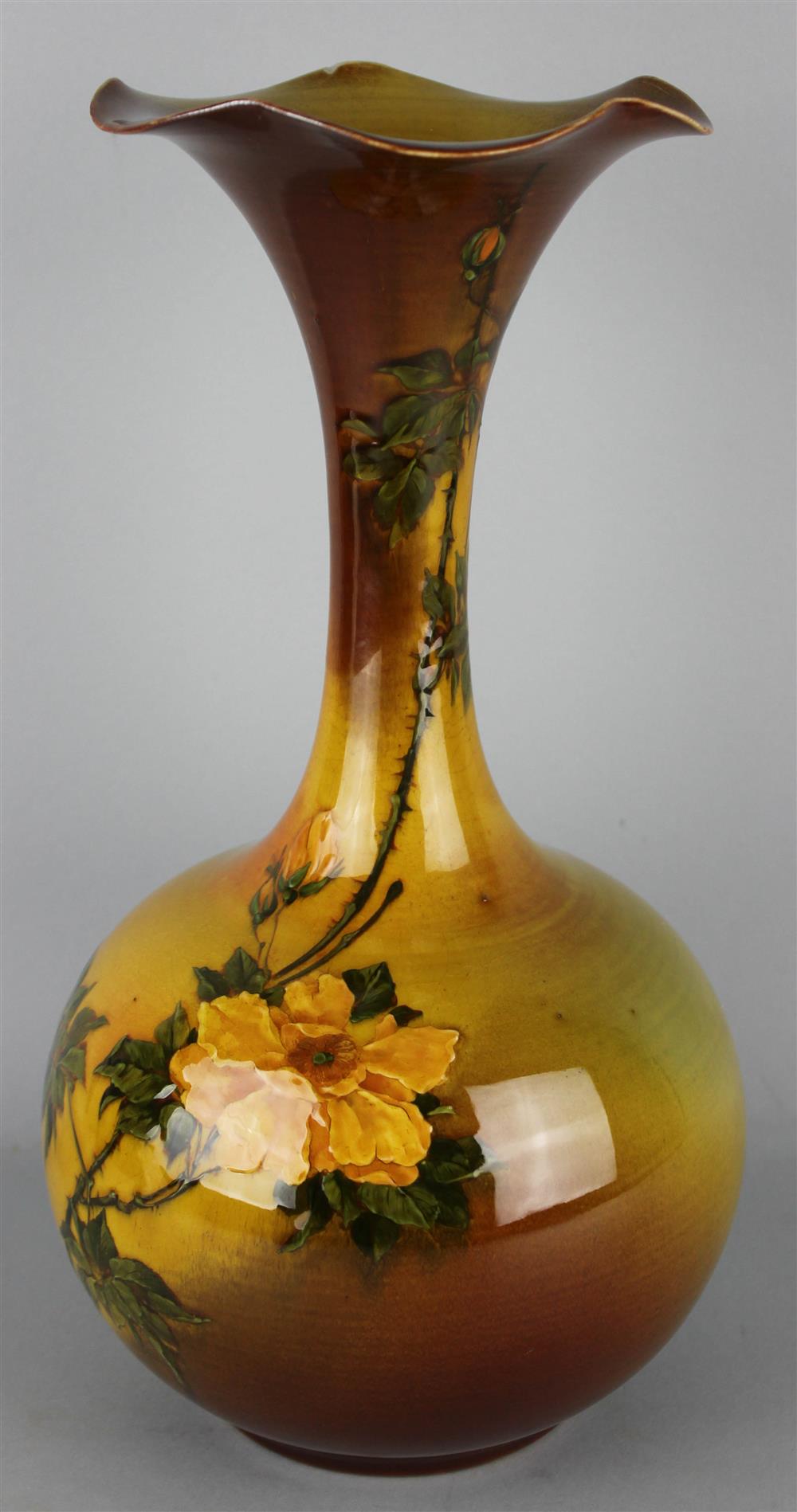 Appraisal: ROOKWOOD BOTTLE-SHAPED VASE impressed date code for A and W