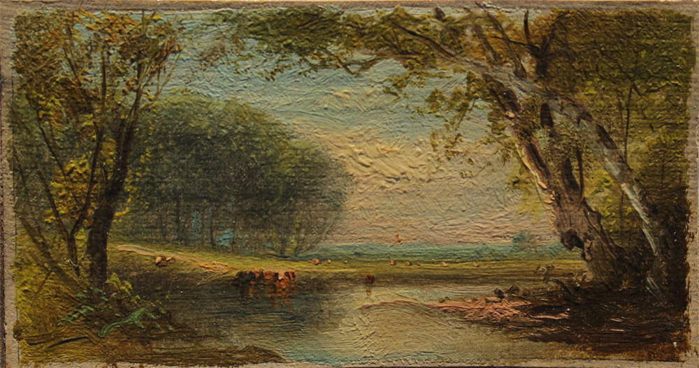 Appraisal: HART William M American - Cows Watering in the Stream