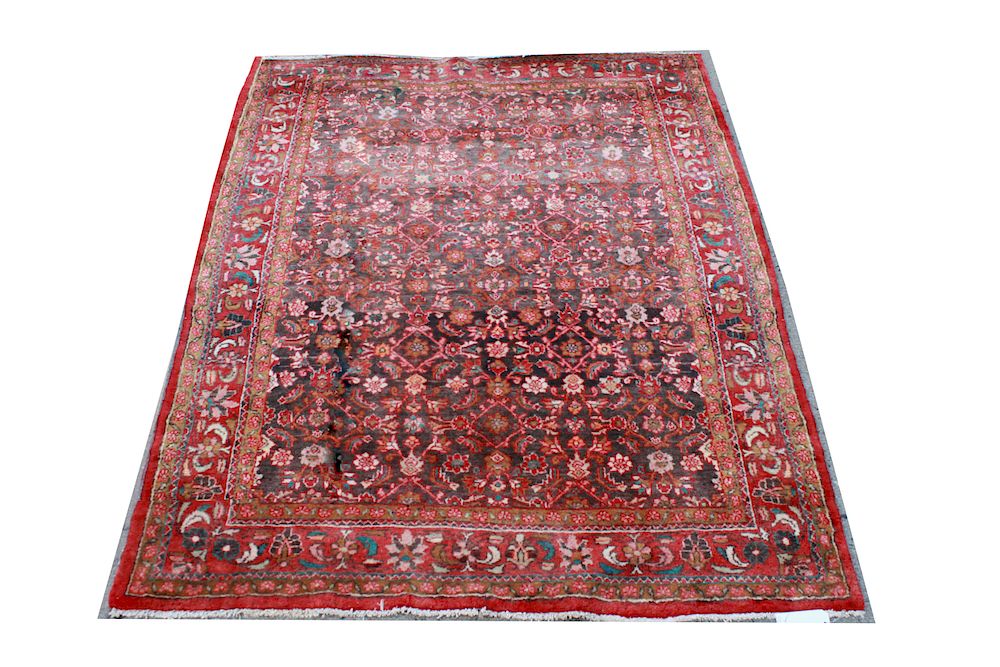 Appraisal: Bijar Persian Carpet ' x ' Bijar Persian carpet red