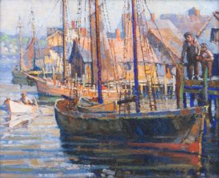 Appraisal: Bernard Peters Missouri Bernard Peters Missouri - Gloucester Docks oil