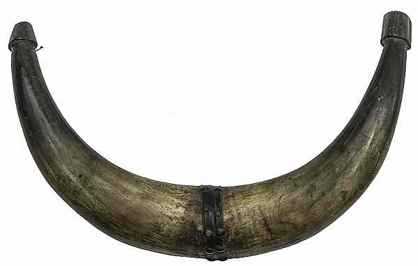 Appraisal: Double Powder Horn from Central Pennsylvania length Joined at the