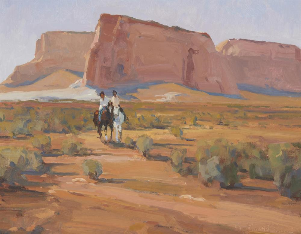 Appraisal: G Russell Case b Sandstone Hills Oil on board Signature