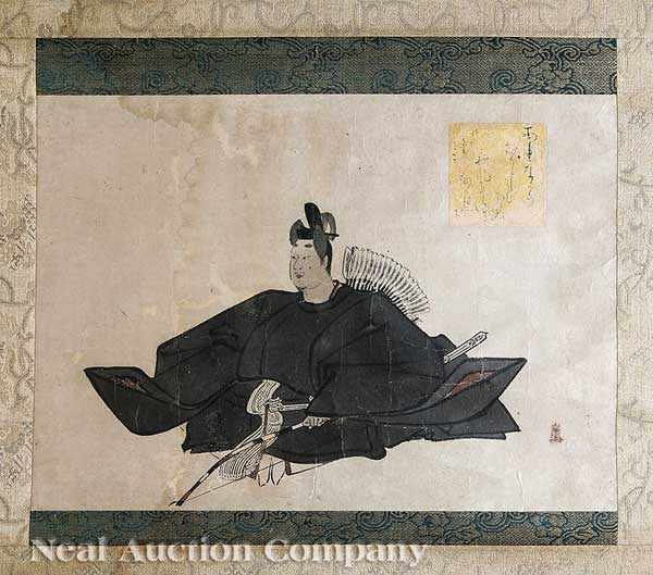 Appraisal: Japanese School probably Edo Period - Portrait of Yoshitsune Minamoto