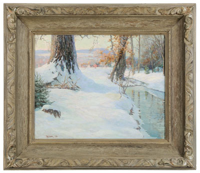 Appraisal: Ralph H Hillbom New York Florida - Winter Landscape oil