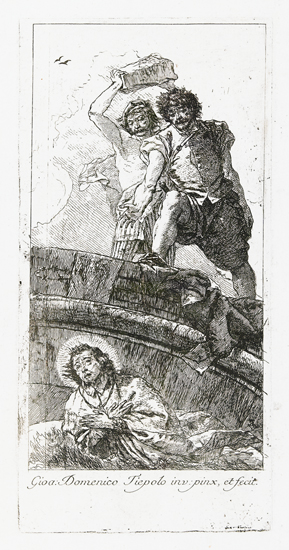 Appraisal: GIOVANNI D TIEPOLO The Martyrdom of St John Nepomuk Etching